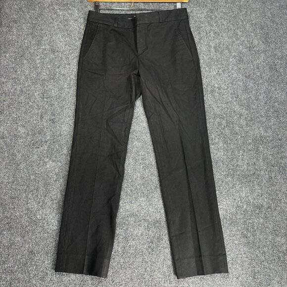 Banana Republic Pants Womens 4 Ryan Fit Black Cotton Stretch Pockets Straight - Picture 1 of 8